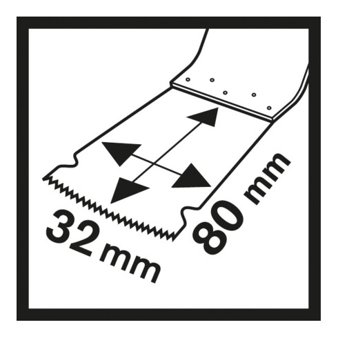 Bosch HCS Tauchsägeblatt MAIZ 32 EPC Wood, 80 x 32 mm