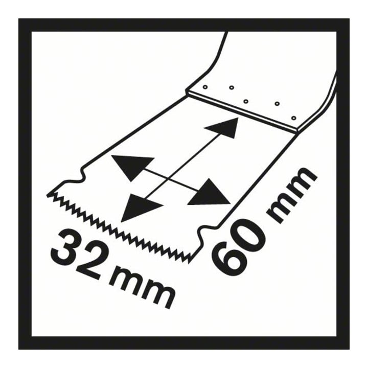 Bosch HCS Tauchsägeblatt PAIZ 32 EPC Wood, 60 x 32 mm, DIY