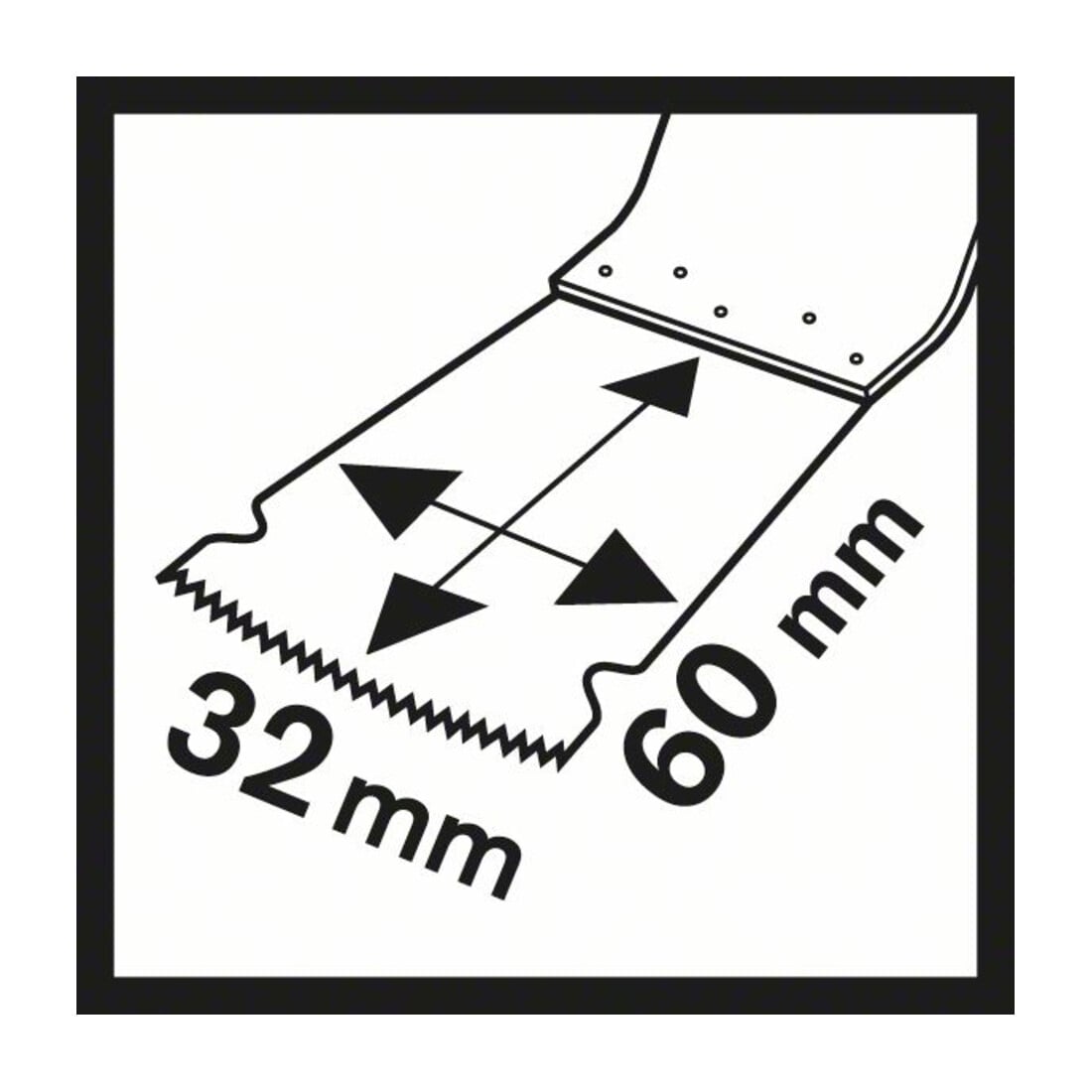 Bosch HCS Tauchsägeblatt PAIZ 32 EPC Wood, 60 x 32 mm, DIY