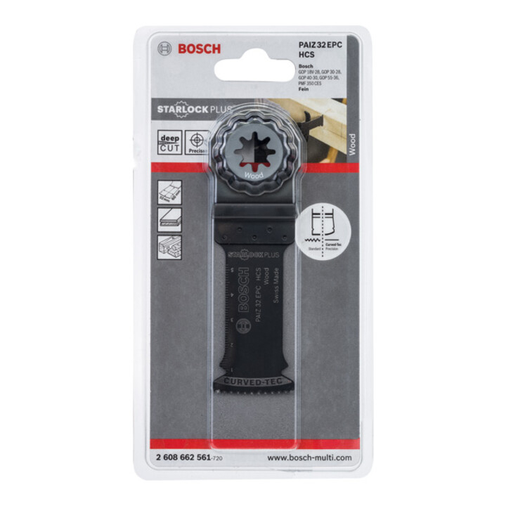 Bosch HCS Tauchsägeblatt PAIZ 32 EPC Wood, 60 x 32 mm, DIY