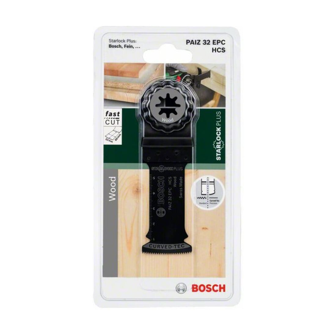 Bosch HCS Tauchsägeblatt PAIZ 32 EPC Wood, 60 x 32 mm, DIY