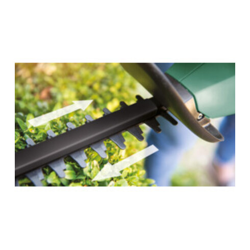 Bosch Heckenschere EasyHedgeCut 18-45 mit 1x Akkupack, Ladegerät,Messerabdeckung