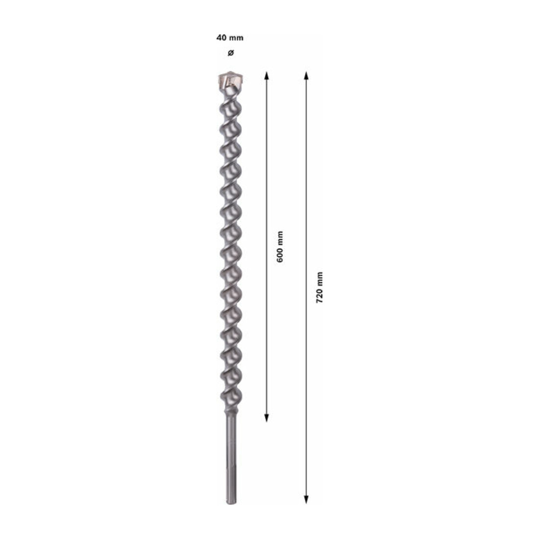 BOSCH HM-hamerboor SDS-max,Øxtotale lengte: 40X720mm