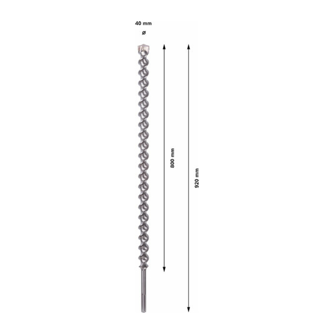 BOSCH HM-hamerboor SDS-max,Øxtotale lengte: 40X920mm