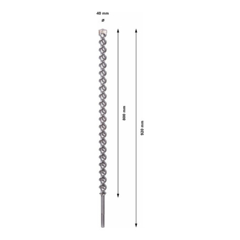 BOSCH HM-hamerboor SDS-max,Øxtotale lengte: 40X920mm