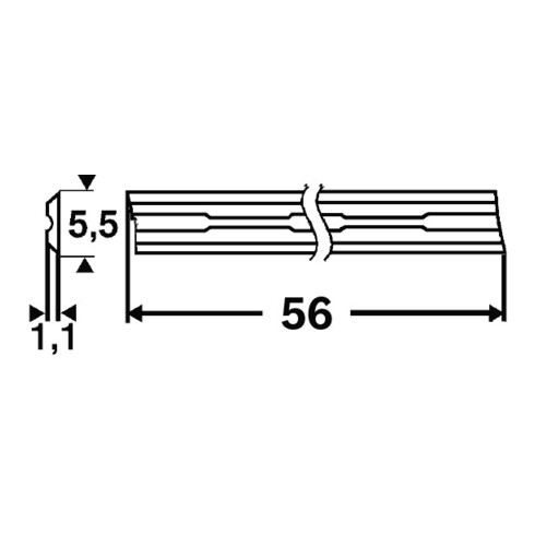 Bosch Hobelmesser 56 mm für GHO 12V-20