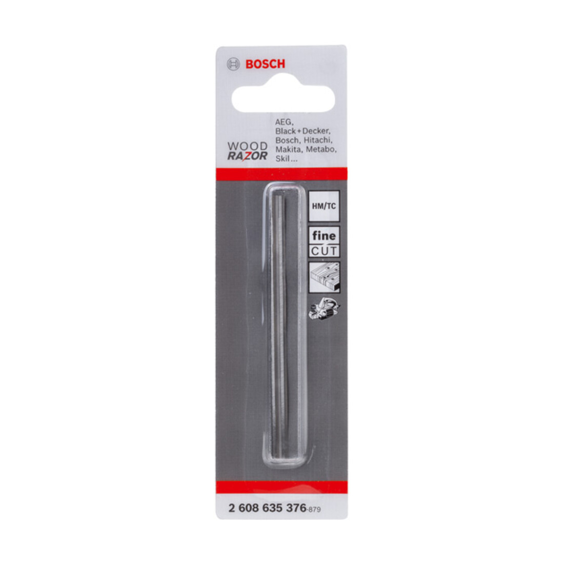 Bosch Hobelmesser scharf gerade HM 40°, 82,4 x 5,5 mm