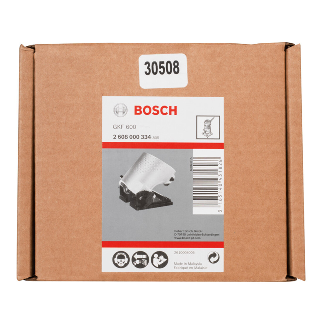 Bosch hoekfreesmand voor Bosch kantenfreesmachine GKF 600 Professional