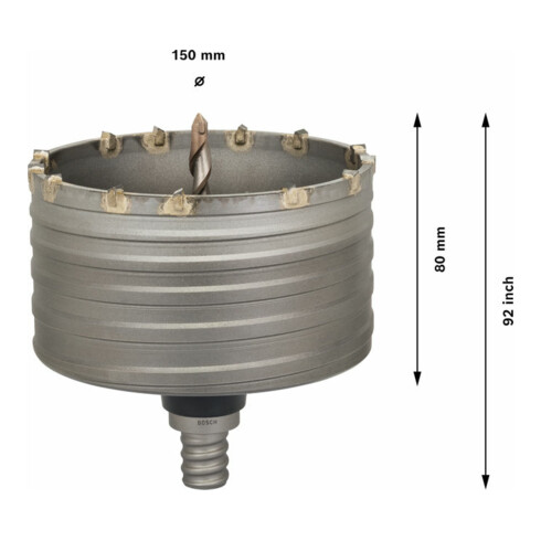 Bosch Hohlbohrkrone SDS max-9 150 x 80 x 92 mm