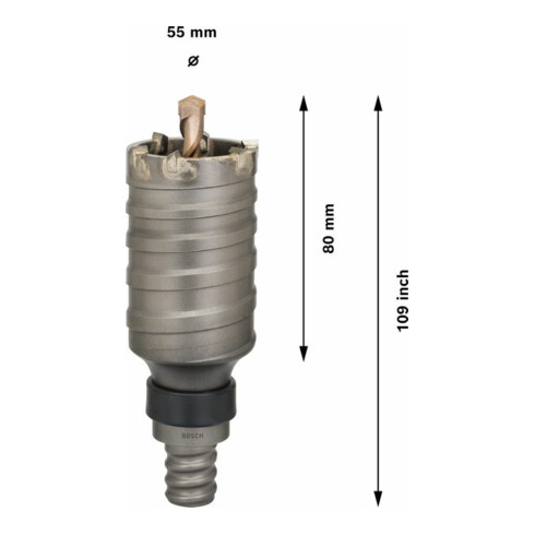 Bosch Hohlbohrkrone SDS max-9 55 x 80 x 109 mm