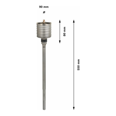 Bosch Hohlbohrkrone SDS max-9 90 x 80 x 420 mm