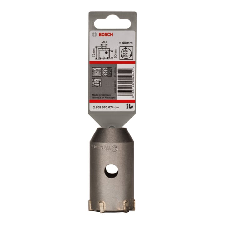 Bosch Hohlbohrkrone SDS plus-9 für Sechskantadapter 40 x 50 x 72 mm 6