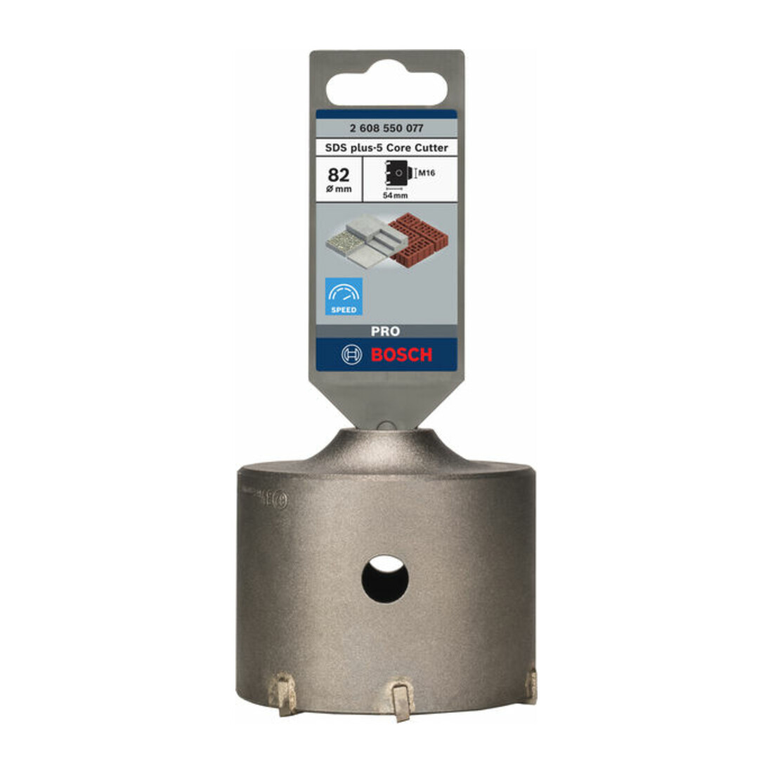 Bosch Hohlbohrkrone SDS plus-9 für Sechskantadapter 82 x 50 x 80 mm 6