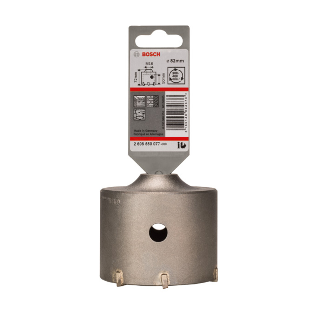 Bosch Hohlbohrkrone SDS plus-9 für Sechskantadapter 82 x 50 x 80 mm 6