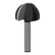 Bosch Hohlkehlfräser 1/4", R1 12,7 mm, D 25,4 mm, L 15,6 mm, G 49 mm