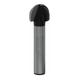 Bosch Hohlkehlfräser 1/4", R1 6,3 mm, D 12,7 mm, L 9,2 mm, G 40 mm