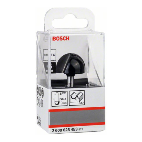 Bosch Hohlkehlfräser 6 mm R1 12,7 mm D 25,4 mm L 15,6 mm G 49 mm