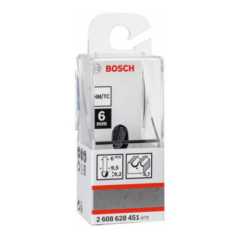Bosch Hohlkehlfräser 6 mm R1 4,7 mm D 9,5 mm L 9,2 mm G 40 mm