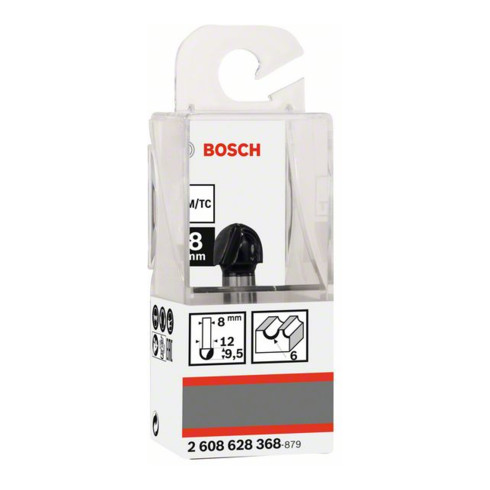 Bosch Hohlkehlfräser 8 mm R1 6 mm D 12 mm L 9,2 mm G 40 mm