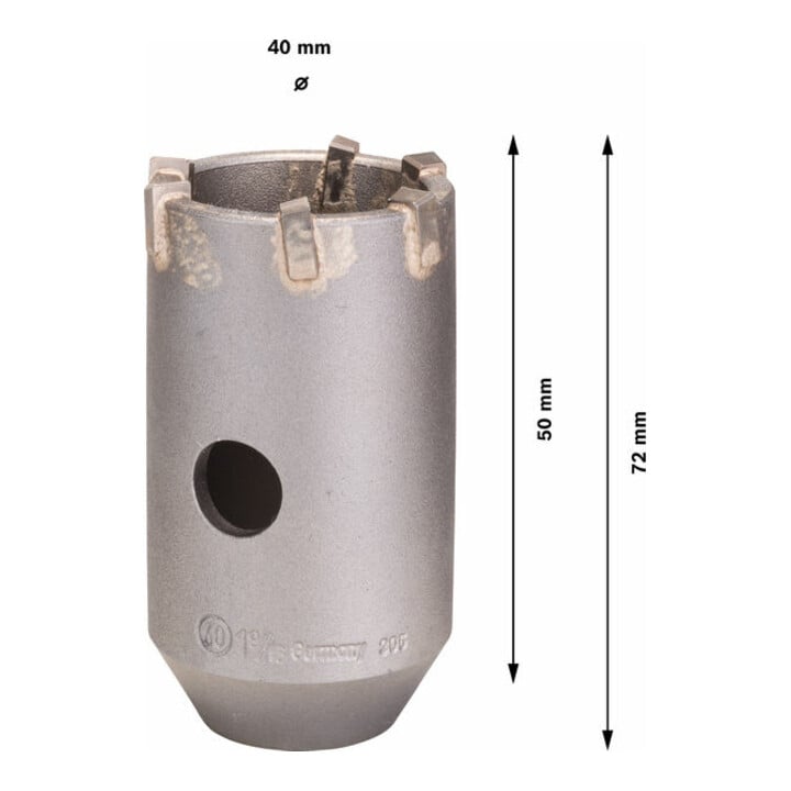 Bosch holle boor SDS plus-9 voor zeskant adapter 40 x 50 x 72 mm 6