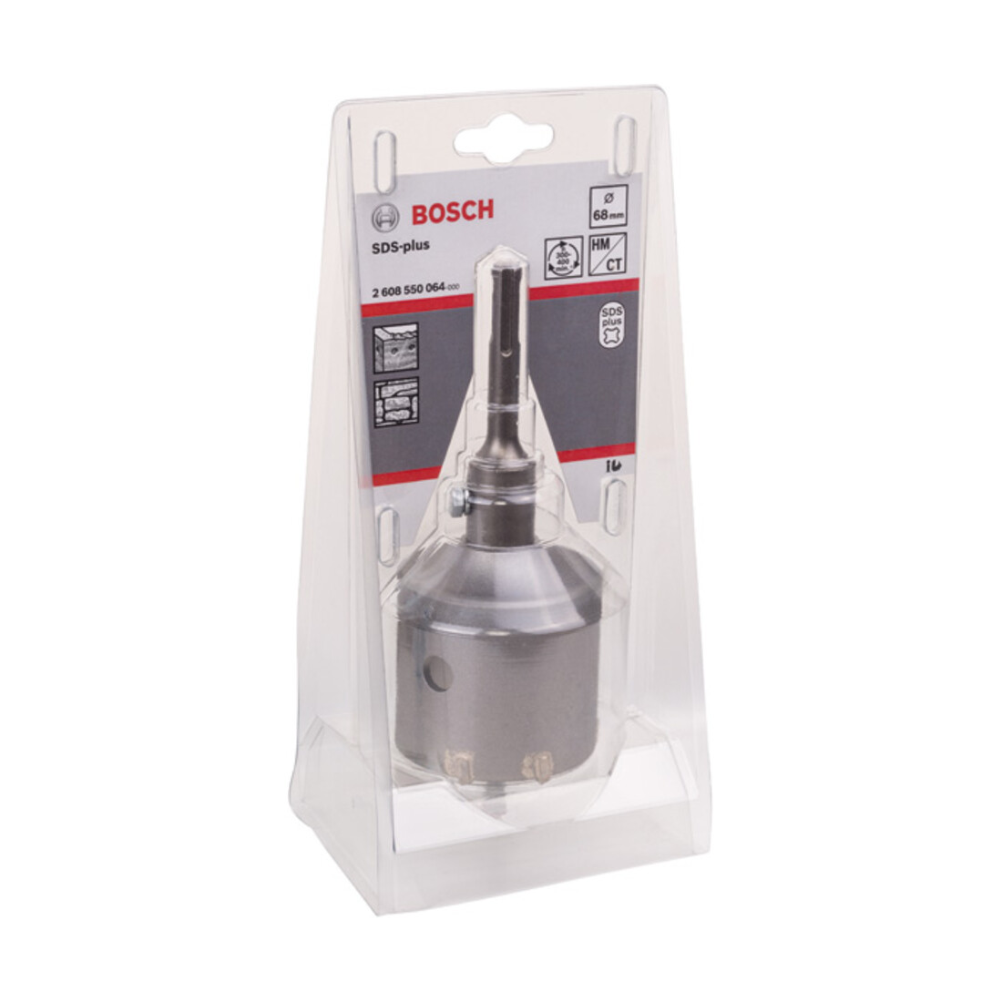 Bosch holle kernboren SDS plus-9 set, 3-delig, 68 x 54 mm