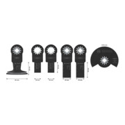 Bosch Holz- und Weichmetall-Blatt-Set für oszillierende Multifunktionswerkzeuge,6-tlg.-4