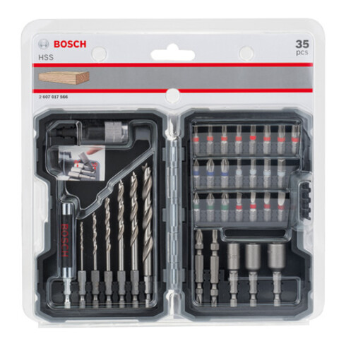 Bosch Holzbohr-/Schraub-Set, 35-teilig