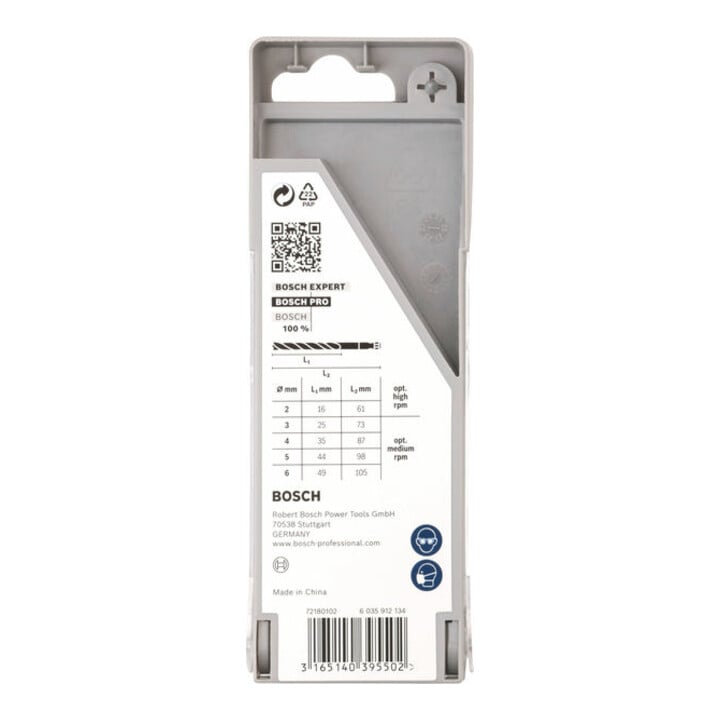 Bosch Holzbohrer-Set mit Sechskantschaft 5-teilig 2 - 6 mm