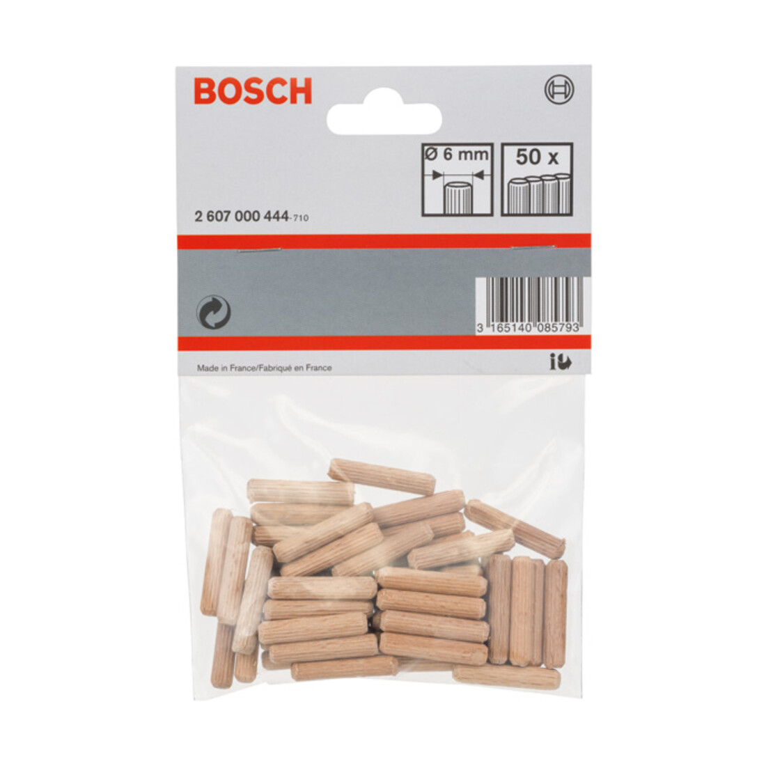 Bosch Holzdübel geriffelt