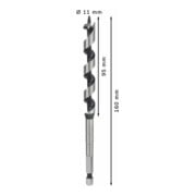 Bosch Holzschlangenbohrer Sechskant 11 x 95 x 160 mm d 6,35 mm-5