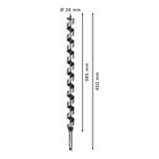 Bosch Holzschlangenbohrer Sechskant 26 x 385 x 450 mm d 11,1 mm-5