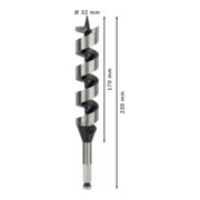 Bosch Holzschlangenbohrer Sechskant 32 x 170 x 235 mm d 11,1 mm-5