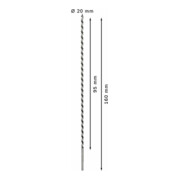 Bosch Holzschlangenbohrer Sechskant 7 x 385 x 450 mm d 5,6 mm-5