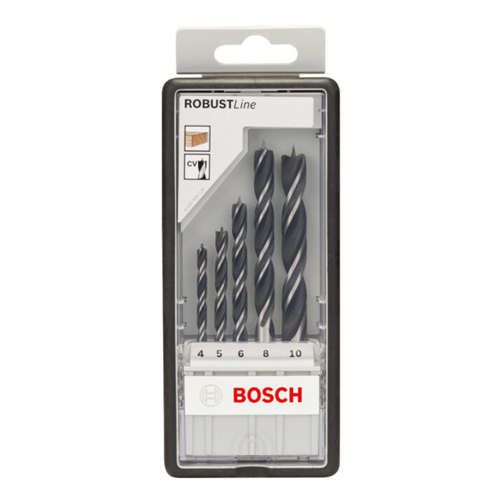 Bosch Holzspiralbohrer-Set Robust Line 5-teilig 4 - 10 mm