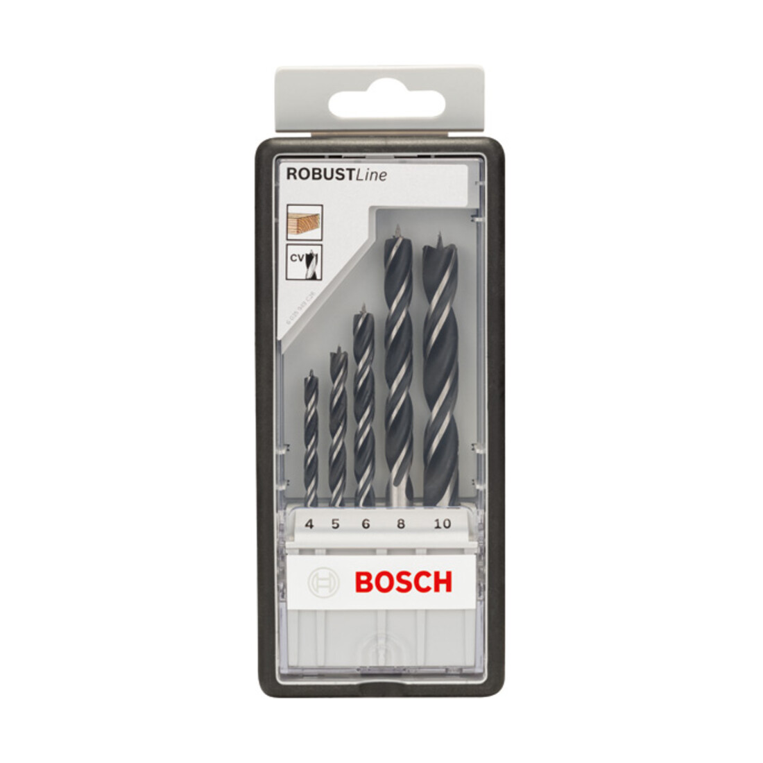 Bosch Holzspiralbohrer-Set Robust Line 5-teilig 4 - 10 mm