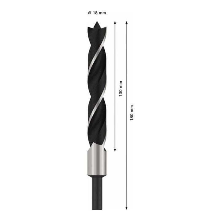 Bosch Holzspiralbohrer Standard 18 x 130 x 180 mm d 10 mm