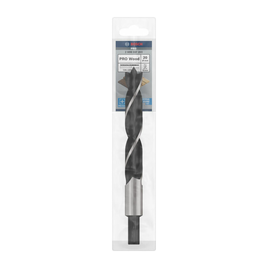 Bosch Holzspiralbohrer Standard 20 x 140 x 200 mm d 10 mm