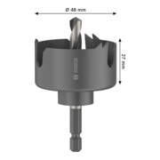 Bosch Hout- en gipsplaatgatzaag met opzethouder, 48 x 27 mm-5