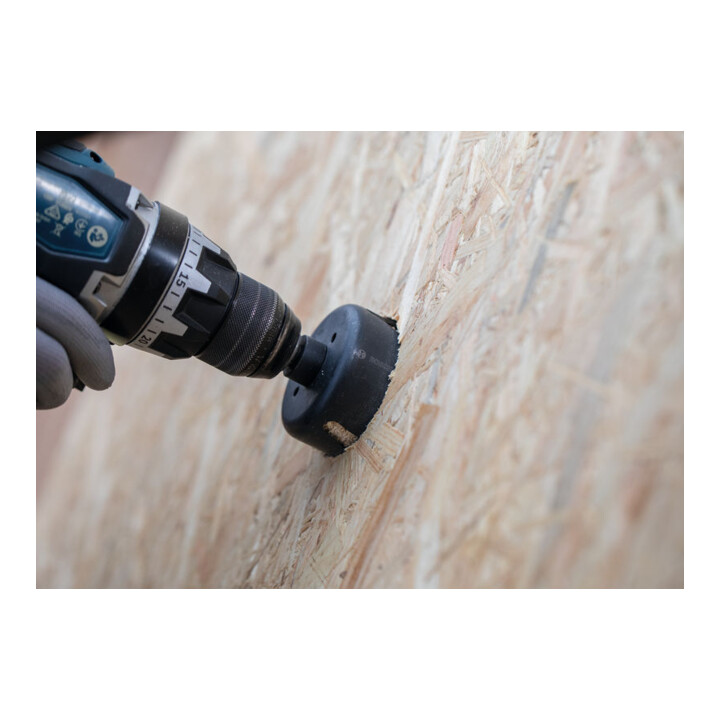 Bosch Hout- en gipsplaatgatzaag met opzethouder, 86 x 27 mm