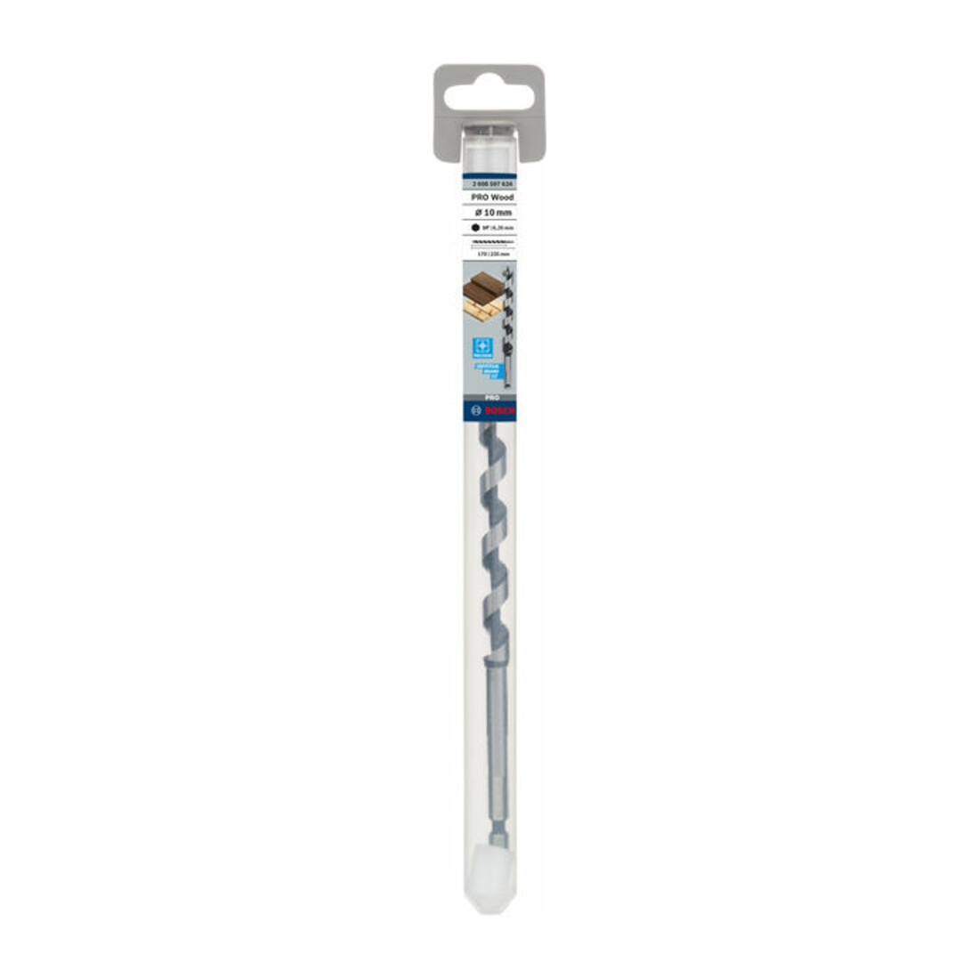 Bosch houtboor zeskant 10 x 170 x 235 mm d 6,35 mm