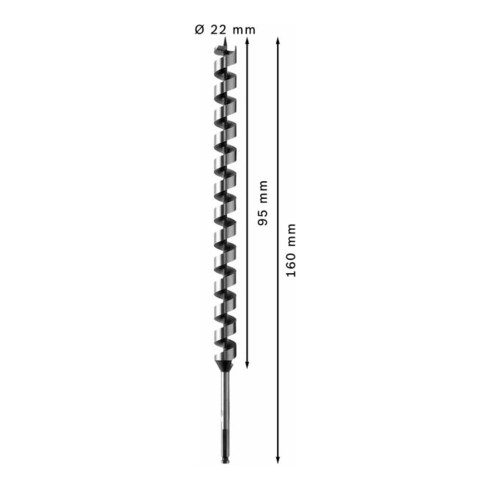 Bosch houtboor zeskant 10 x 470 x 600 mm d 7,9 mm