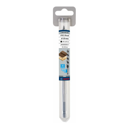 Bosch houtboor zeskant 10 x 95 x 160 mm d 6,35 mm