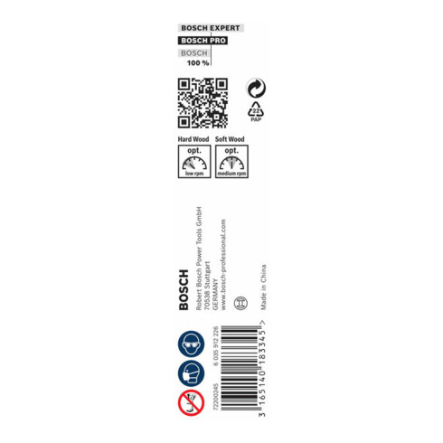 Bosch houtboor zeskant 11 x 170 x 235 mm d 6,35 mm