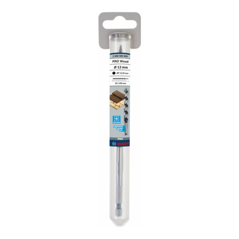 Bosch houtboor zeskant 12 x 95 x 160 mm d 6,35 mm