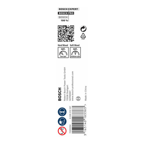 Bosch houtboor zeskant 15 x 170 x 235 mm d 11,1 mm