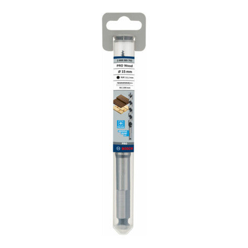 Bosch houtboor zeskant 15 x 95 x 160 mm d 11,1 mm