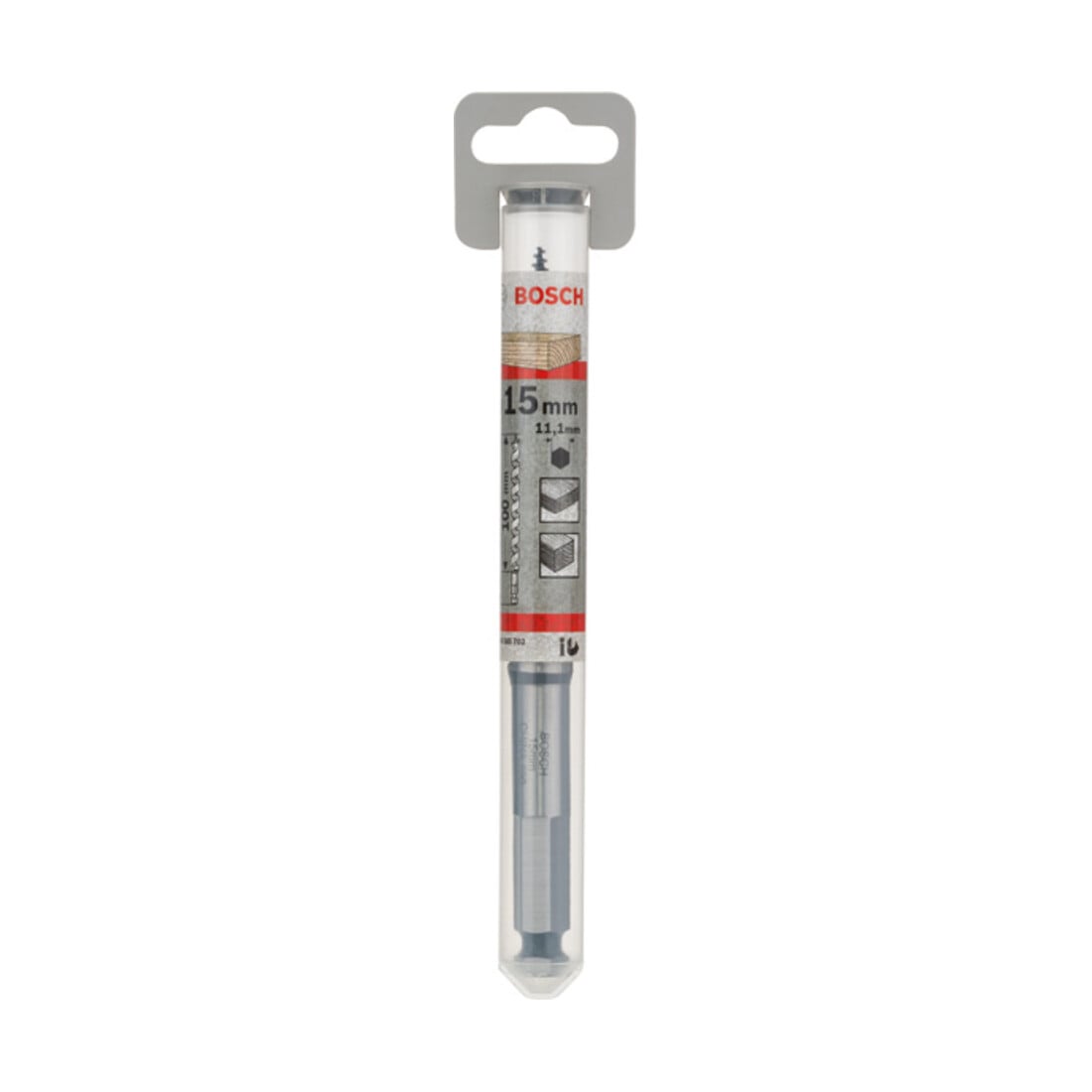 Bosch houtboor zeskant 15 x 95 x 160 mm d 11,1 mm