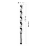 Bosch houtboor zeskant 18 x 170 x 235 mm d 11,1 mm-5