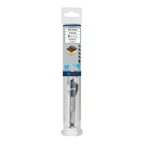 Bosch houtboor zeskant 24 x 95 x 160 mm d 11,1 mm