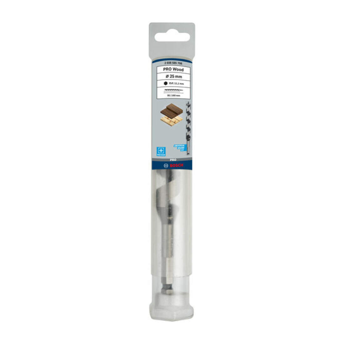 Bosch houtboor zeskant 25 x 100 x 160 mm d 11,1 mm